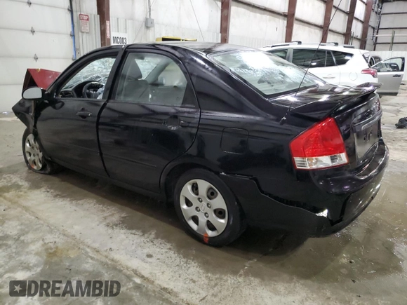 2009 Kia Spectra LX z VIN KNAFE221295625557, wystawiony jako Copart lot #89319855 z przebiegiem Nie podano mil oraz Nie do naprawy • Non repairable. Historia ofert i sprzedaży dostępna na DreamBid. Obrazek 2.