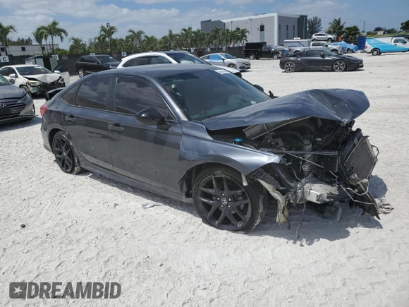 2023 Honda Civic Sedan Sport with VIN 2HGFE2F50PH564832, listed as a Copart auction lot 54326585 with 0 mi miles and Salvage Title. Bid and sale history available at carsss.com. Image 4.