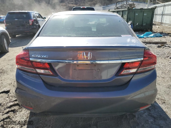 2015 Honda Civic Sedan LX with VIN 2HGFB2F52FH509628, listed as a Copart auction lot 46159885 with 150,759 mi miles and Salvage Title. Bid and sale history available at carsss.com. Image 6.
