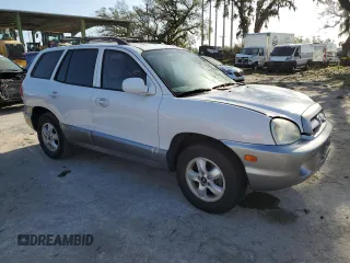 2005 Hyundai Santa Fe GLS with VIN KM8SC13D45U906507, listed as a Copart auction lot 77282394 with 144,535 mi miles and Clean Title. Bid and sale history available at carsss.com. Image 4.