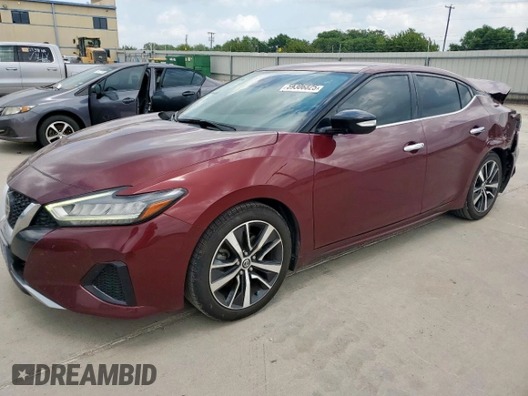2020 Nissan Maxima SV with VIN 1N4AA6CV7LC376697, listed as a Copart auction lot 59306825 with 105,745 mi miles and Salvage title. Bid and sale history available at DreamBid. Image 1.