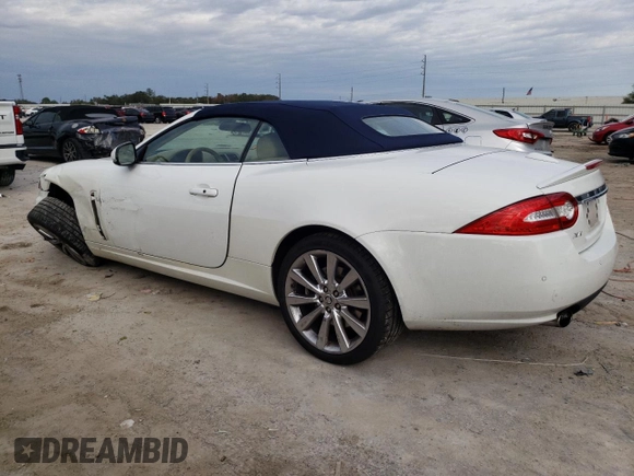 2011 Jaguar XK with VIN SAJWA4GB7BLB39635, listed as a Copart auction lot 42473045 with 36,187 mi miles and Salvage Title. Bid and sale history available at carsss.com. Image 2.
