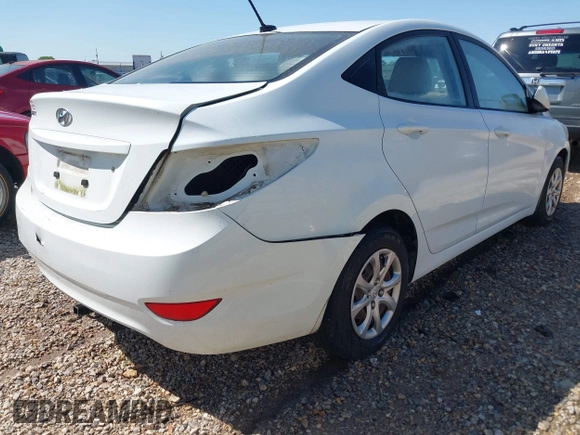 2012 Hyundai Accent GLS with VIN KMHCT4AE9CU254224, listed as a IAAI auction lot 41964055 with 86,501 mi miles. Bid and sale history available at carsss.com. Image 4.