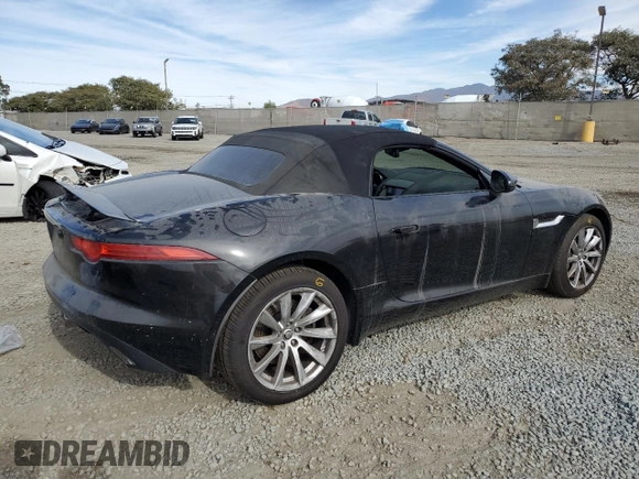 2014 Jaguar F-Type V6 with VIN SAJWA6E75E8K08403, listed as a Copart auction lot 42255455 with 45,292 mi miles and Salvage Title. Bid and sale history available at DreamBid. Image 3.