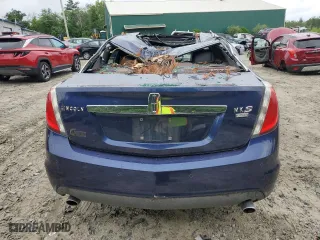 2011 Lincoln MKS with VIN 1LNHL9ER8BG606464, listed as a Copart auction lot 62649624 with 0 mi miles and Salvage Title. Bid and sale history available at carsss.com. Image 6.