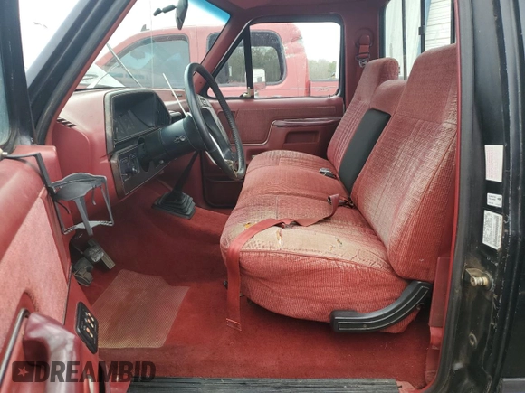 1991 Ford F-150 with VIN 1FTDF15Y2MNA23857, listed as a Copart auction lot 86339744 with 97,118 mi miles and Salvage Title. Bid and sale history available at carsss.com. Image 7.