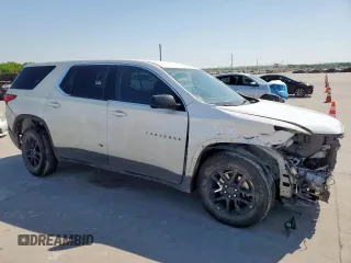 2020 Chevrolet Traverse LS with VIN 1GNERFKW6LJ252776, listed as a Copart auction lot 53381725 with 0 mi miles and Salvage Title. Bid and sale history available at carsss.com. Image 4.
