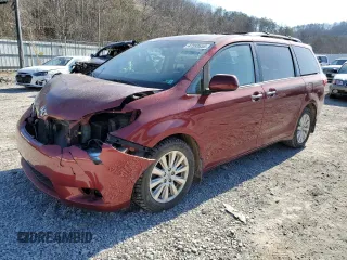 2015 Toyota Sienna Ltd with VIN 5TDDK3DCXFS101103, listed as a Copart auction lot 47593655 with 142,524 mi miles and Salvage Title. Bid and sale history available at carsss.com. Image 1.