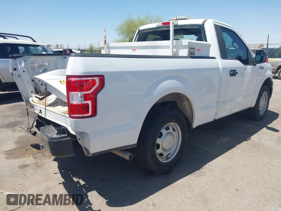2018 Ford F-150 XL with VIN 1FTMF1CB1JKC58164, listed as a IAAI auction lot 42289514 with 57,075 mi miles and . Bid and sale history available at DreamBid. Image 4.