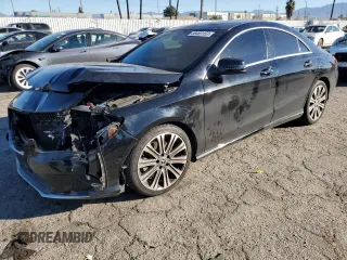 2018 Mercedes-Benz CLA with VIN WDDSJ4EB7JN677872, listed as a Copart auction lot 38463153 with 52,978 mi miles. Bid and sale history available at carsss.com. Image 1.