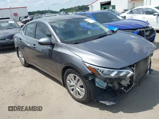 2020 Nissan Sentra S z VIN 3N1AB8BV9LY307153, wystawiony jako IAAI lot #42155899 z przebiegiem 75 011 mil mil oraz . Historia ofert i sprzedaży dostępna na DreamBid. Obrazek 1.