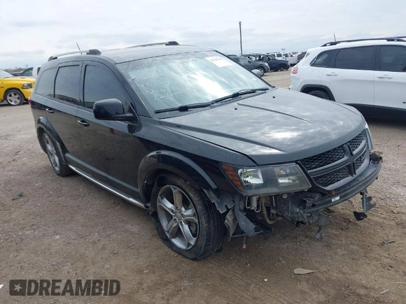 2017 Dodge Journey Crossroad Plus with VIN 3C4PDCGB3HT556863, listed as a IAAI auction lot 41629766 with 105,079 mi miles. Bid and sale history available at carsss.com. Image 1.