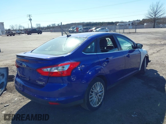 2014 Ford Focus Titanium with VIN 1FADP3J21EL427066, listed as a IAAI auction lot 41653163 with 1 mi miles. Bid and sale history available at carsss.com. Image 4.