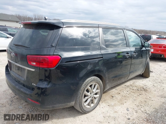 2019 Kia Sedona EX with VIN KNDMB5C13K6534221, listed as a IAAI auction lot 41880056 with 140,726 mi miles. Bid and sale history available at carsss.com. Image 4.