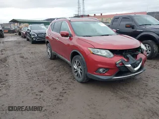2014 Nissan Rogue SV with VIN 5N1AT2MV0EC838673, listed as a IAAI auction lot 41488338 with 165,527 mi miles. Bid and sale history available at carsss.com. Image 1.