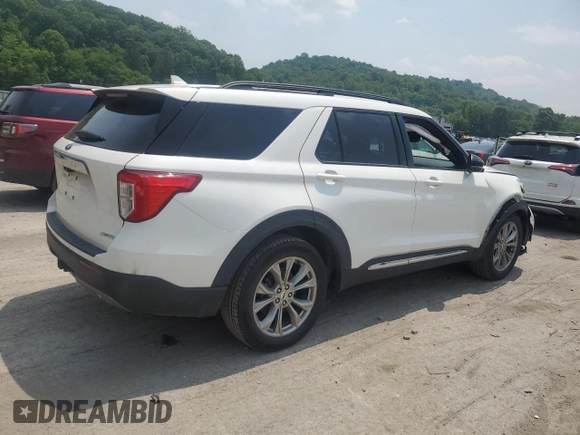 2023 Ford Explorer XLT with VIN 1FMSK8DH4PGC05738, listed as a Copart auction lot 60815665 with 16,313 mi miles and Salvage title. Bid and sale history available at DreamBid. Image 3.