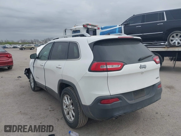 2018 Jeep Cherokee Latitude with VIN 1C4PJLCBXJD558927, listed as a IAAI auction lot 41942214 with 84,289 mi miles. Bid and sale history available at carsss.com. Image 3.