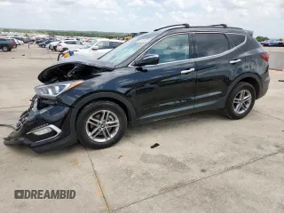 2018 Hyundai Santa Fe 2.4L with VIN 5XYZU3LB4JG570198, listed as a Copart auction lot 61307455 with 152,551 mi miles and Salvage title. Bid and sale history available at DreamBid. Image 1.