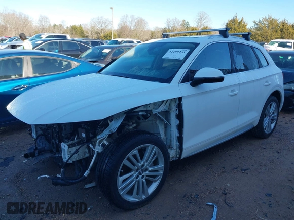 2020 Audi Q5 Premium Plus with VIN WA1BNAFY0L2014027, listed as a IAAI auction lot 41199263 with 30,430 mi miles. Bid and sale history available at carsss.com. Image 17.
