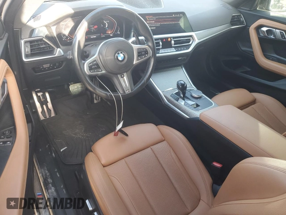 2022 BMW 2 Series M240i xDrive with VIN 3MW53CM03N8C68415, listed as a Copart auction lot 48962035 with 37,209 mi miles and Salvage title. Bid and sale history available at DreamBid. Image 8.