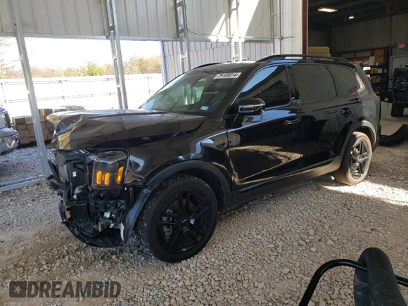 2024 Kia Telluride SX X-Line with VIN 5XYP5DGC9RG474012, listed as a Copart auction lot 79106614 with 22,751 mi miles and Salvage Title. Bid and sale history available at carsss.com. Image 1.