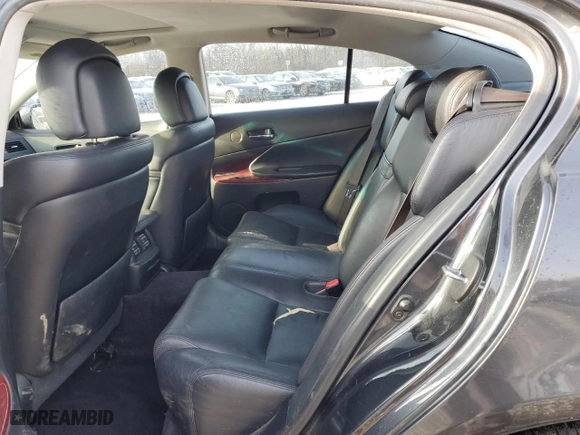 2010 Lexus GS 350 with VIN JTHBE1KS6A0049105, listed as a Copart auction lot 43037225 with 251,483 mi miles and Salvage Title. Bid and sale history available at carsss.com. Image 10.