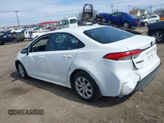 2024 Toyota Corolla LE with VIN 5YFB4MDE8RP117452, listed as a IAAI auction lot 41899377 with 38,940 mi miles and . Bid and sale history available at carsss.com. Image 3.
