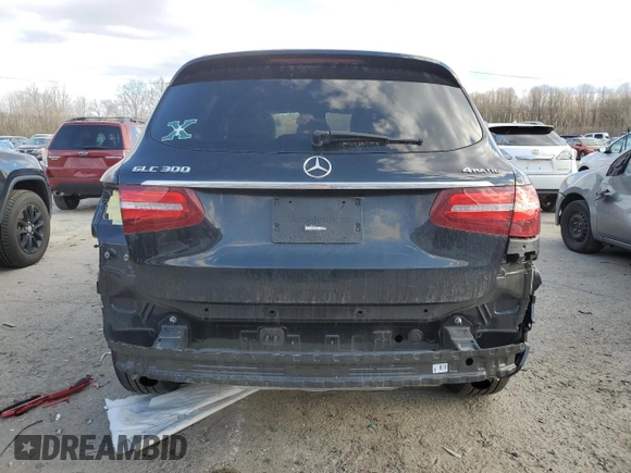 2018 Mercedes-Benz GLC with VIN WDC0G4KB0JV101930, listed as a Copart auction lot 46602165 with 99,229 mi miles and Salvage Title. Bid and sale history available at carsss.com. Image 6.