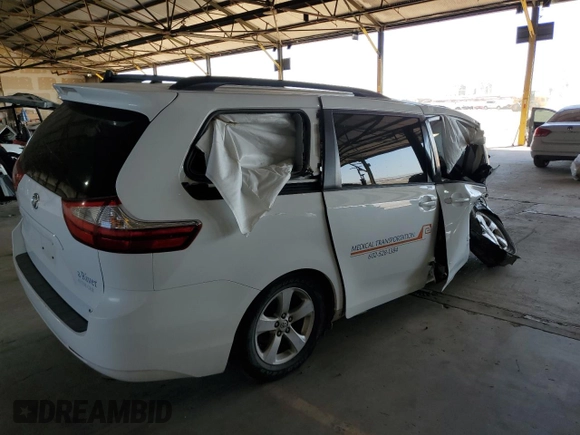 2017 Toyota Sienna LE Auto Access Seat with VIN 5TDKZ3DC9HS874165, listed as a Copart auction lot 52757194 with Not provided miles and Salvage title. Bid and sale history available at DreamBid. Image 3.