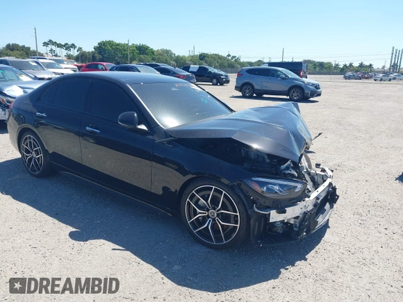 2024 Mercedes-Benz C 300 with VIN W1KAF4GBXRR231973, listed as a IAAI auction lot 41728511 with Not Provided miles and . Bid and sale history available at DreamBid. Image 1.