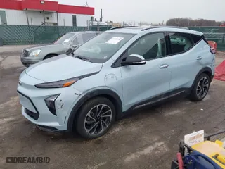 2023 Chevrolet Bolt EUV Premier with VIN 1G1FZ6S0XP4128094, listed as a IAAI auction lot 41606754 with 40,210 mi miles. Bid and sale history available at carsss.com. Image 2.
