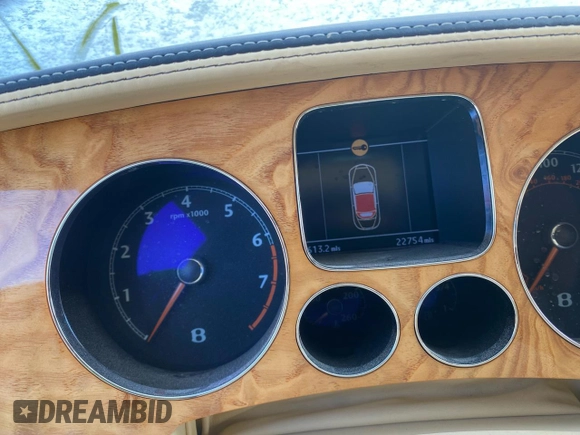 2010 Bentley Continental GT with VIN SCBDP3ZA5AC062877, listed as a Copart auction lot 74904174 with 22,754 mi miles and Non Repairable. Bid and sale history available at DreamBid. Image 9.