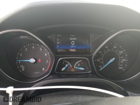 2017 Ford Focus SE z VIN 1FADP3F2XHL335127, wystawiony jako Copart lot #56119005 z przebiegiem 58 272 mil mil oraz Szkoda całkowita • Salvage title. Historia ofert i sprzedaży dostępna na DreamBid. Obrazek 9.
