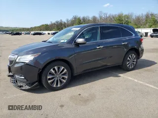 2016 Acura MDX Technology with VIN 5FRYD4H40GB005652, listed as a Copart auction lot 61387845 with 115,246 mi miles and Salvage title. Bid and sale history available at DreamBid. Image 1.