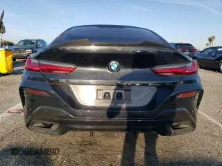 2020 BMW 8 Series 840i with VIN WBAGV4C06LCE28998, listed as a Copart auction lot 48566634 with 54,946 mi miles and Salvage title. Bid and sale history available at DreamBid. Image 6.