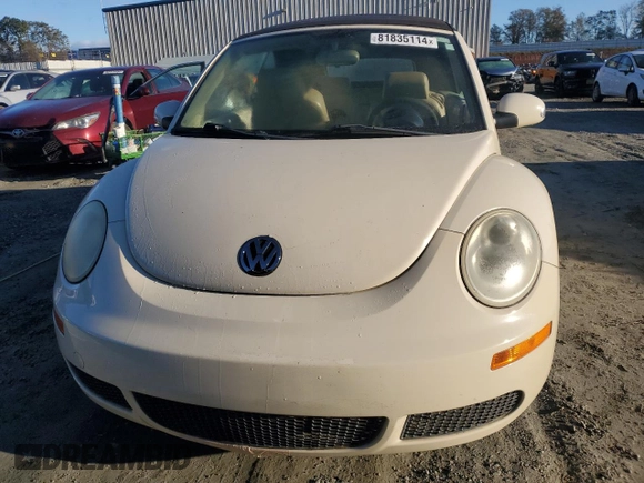 2007 Volkswagen Beetle with VIN 3VWRF31Y57M420319, listed as a Copart auction lot 81835114 with 146,268 mi miles and Salvage title. Bid and sale history available at DreamBid. Image 5.