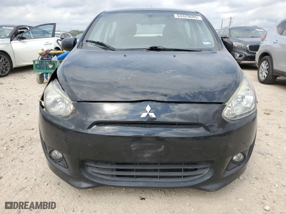 2015 Mitsubishi Mirage DE with VIN ML32A3HJ5FH041919, listed as a Copart auction lot 53329685 with 152,577 mi miles and Salvage Title. Bid and sale history available at carsss.com. Image 5.
