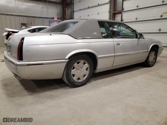 2000 Cadillac Eldorado Touring ETC with VIN 1G6ET1294YU180525, listed as a Copart auction lot 89253455 with 102,230 mi miles and Non Repairable. Bid and sale history available at carsss.com. Image 3.