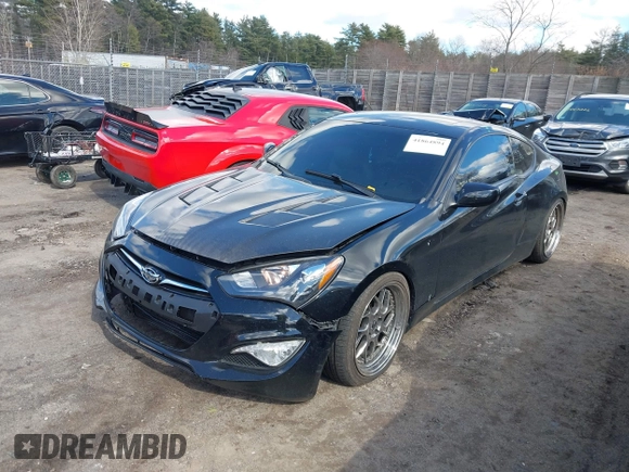 2013 Hyundai Genesis Coupe 2.0T z VIN KMHHT6KD2DU097886, wystawiony jako IAAI lot #41864894 z przebiegiem 152 642 mil mil oraz . Historia ofert i sprzedaży dostępna na DreamBid. Obrazek 2.