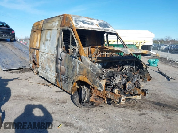 2013 Mercedes-Benz Sprinter Cargo with VIN WD3PE7CC2D5793366, listed as a IAAI auction lot 41588793 with Not Provided miles and . Bid and sale history available at carsss.com. Image 1.