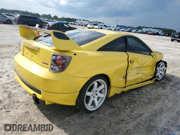 2003 Toyota Celica GTS with VIN JTDDY38T930064746, listed as a Copart auction lot 72370754 with 185,498 mi miles and Salvage Title. Bid and sale history available at carsss.com. Image 3.