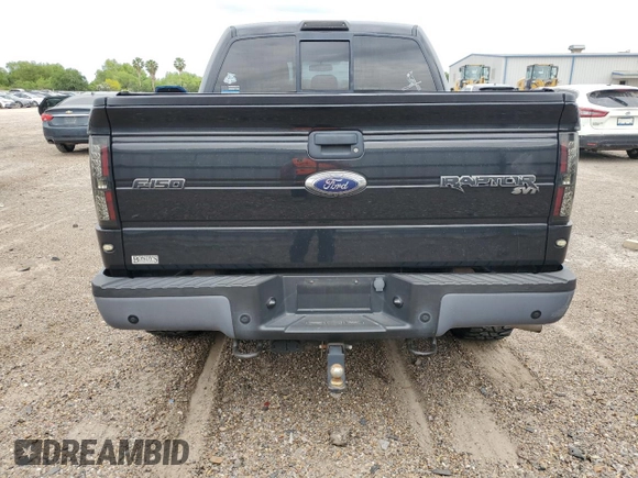 2014 Ford F-150 SVT Raptor with VIN 1FTFW1R60EFA82287, listed as a Copart auction lot 52150635 with 157,556 mi miles and Salvage Title. Bid and sale history available at carsss.com. Image 6.