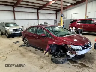 2015 Honda Civic EX-L with VIN 2HGFB2F93FH501458, listed as a Copart auction lot 52144305 with Not Provided miles and Salvage Title. Bid and sale history available at carsss.com. Image 14.