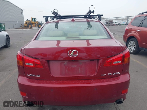 2008 Lexus IS 250 with VIN JTHCK262285020968, listed as a IAAI auction lot 41913121 with 125,435 mi miles. Bid and sale history available at carsss.com. Image 16.