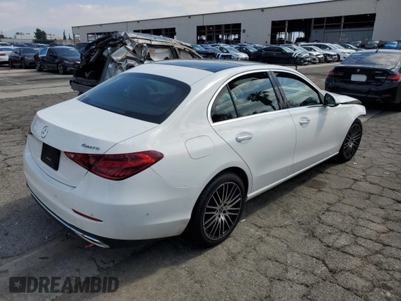 2024 Mercedes-Benz C 300 with VIN W1KAF4HB7RR229936, listed as a Copart auction lot 54760805 with Not Provided miles and Clean Title. Bid and sale history available at DreamBid. Image 3.