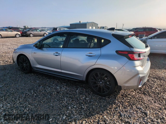 2024 Subaru Impreza RS with VIN JF1GUHJC4R8279158, listed as a Copart auction lot 82491594 with 10,635 mi miles and Salvage Title. Bid and sale history available at carsss.com. Image 2.