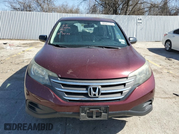 2014 Honda CR-V LX with VIN 5J6RM4H31EL052139, listed as a Copart auction lot 50421445 with 107,540 mi miles and Salvage Title. Bid and sale history available at carsss.com. Image 5.