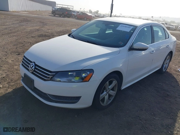 2012 Volkswagen Passat SE with VIN 1VWBP7A37CC041747, listed as a IAAI auction lot 41698168 with 252,549 mi miles. Bid and sale history available at carsss.com. Image 2.