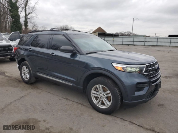 2022 Ford Explorer XLT with VIN 1FMSK8DH6NGC09822, listed as a Copart auction lot 85723794 with 37,885 mi miles and Salvage Title. Bid and sale history available at carsss.com. Image 4.