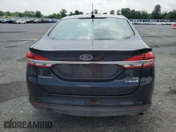 2017 Ford Fusion Hybrid SE with VIN 3FA6P0LU1HR151323, listed as a Copart auction lot 60154795 with Not provided miles and Salvage title. Bid and sale history available at DreamBid. Image 6.